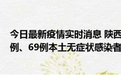 今日最新疫情实时消息 陕西10月24日新增17例本土确诊病例、69例本土无症状感染者