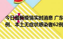 今日最新疫情实时消息 广东10月24日新增本土确诊病例33例、本土无症状感染者62例