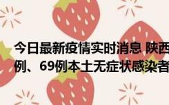 今日最新疫情实时消息 陕西10月24日新增17例本土确诊病例、69例本土无症状感染者