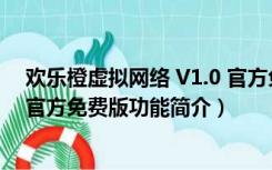 欢乐橙虚拟网络 V1.0 官方免费版（欢乐橙虚拟网络 V1.0 官方免费版功能简介）