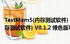 TestMem5(内存测试软件) V0.1.2 绿色版（TestMem5(内存测试软件) V0.1.2 绿色版功能简介）