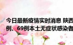 今日最新疫情实时消息 陕西10月24日新增17例本土确诊病例、69例本土无症状感染者