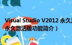 Visual Studio V2012 永久激活版（Visual Studio V2012 永久激活版功能简介）