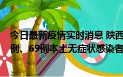 今日最新疫情实时消息 陕西10月24日新增17例本土确诊病例、69例本土无症状感染者