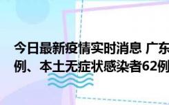 今日最新疫情实时消息 广东10月24日新增本土确诊病例33例、本土无症状感染者62例