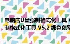 电脑店U盘强制格式化工具 V5.2 绿色免费版（电脑店U盘强制格式化工具 V5.2 绿色免费版功能简介）