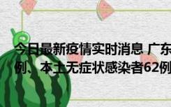 今日最新疫情实时消息 广东10月24日新增本土确诊病例33例、本土无症状感染者62例