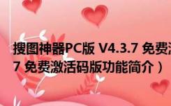 搜图神器PC版 V4.3.7 免费激活码版（搜图神器PC版 V4.3.7 免费激活码版功能简介）