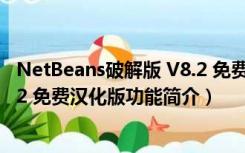 NetBeans破解版 V8.2 免费汉化版（NetBeans破解版 V8.2 免费汉化版功能简介）