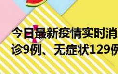 今日最新疫情实时消息 新疆10月25日新增确诊9例、无症状129例