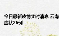 今日最新疫情实时消息 云南10月25日新增本土确诊4例、无症状26例