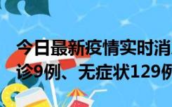 今日最新疫情实时消息 新疆10月25日新增确诊9例、无症状129例