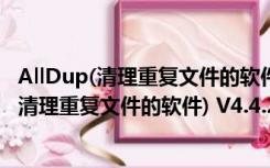 AllDup(清理重复文件的软件) V4.4.22.0 中文版（AllDup(清理重复文件的软件) V4.4.22.0 中文版功能简介）