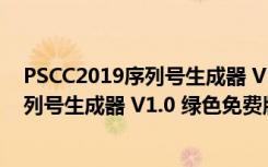 PSCC2019序列号生成器 V1.0 绿色免费版（PSCC2019序列号生成器 V1.0 绿色免费版功能简介）