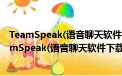 TeamSpeak(语音聊天软件下载) V3.1.2 中文官方版（TeamSpeak(语音聊天软件下载) V3.1.2 中文官方版功能简介）