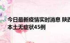 今日最新疫情实时消息 陕西10月25日新增本土确诊12例、本土无症状45例