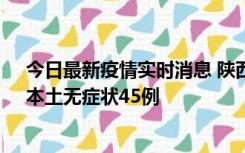 今日最新疫情实时消息 陕西10月25日新增本土确诊12例、本土无症状45例