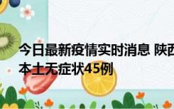 今日最新疫情实时消息 陕西10月25日新增本土确诊12例、本土无症状45例