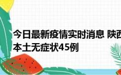 今日最新疫情实时消息 陕西10月25日新增本土确诊12例、本土无症状45例