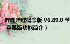 哔哩哔哩概念版 V6.89.0 苹果版（哔哩哔哩概念版 V6.89.0 苹果版功能简介）