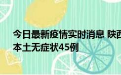 今日最新疫情实时消息 陕西10月25日新增本土确诊12例、本土无症状45例