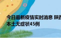 今日最新疫情实时消息 陕西10月25日新增本土确诊12例、本土无症状45例