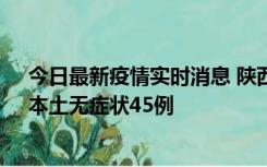 今日最新疫情实时消息 陕西10月25日新增本土确诊12例、本土无症状45例