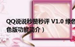 QQ说说秒赞秒评 V1.0 绿色版（QQ说说秒赞秒评 V1.0 绿色版功能简介）