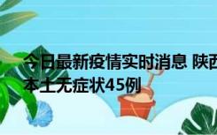 今日最新疫情实时消息 陕西10月25日新增本土确诊12例、本土无症状45例