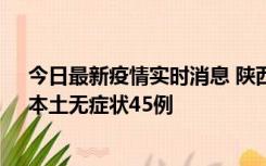 今日最新疫情实时消息 陕西10月25日新增本土确诊12例、本土无症状45例
