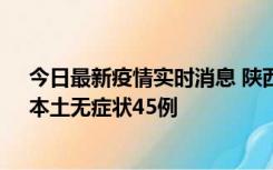 今日最新疫情实时消息 陕西10月25日新增本土确诊12例、本土无症状45例