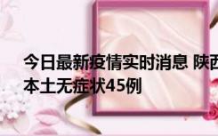 今日最新疫情实时消息 陕西10月25日新增本土确诊12例、本土无症状45例