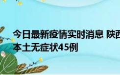 今日最新疫情实时消息 陕西10月25日新增本土确诊12例、本土无症状45例