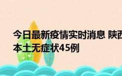 今日最新疫情实时消息 陕西10月25日新增本土确诊12例、本土无症状45例