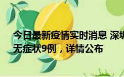今日最新疫情实时消息 深圳10月30日新增本土确诊21例、无症状9例，详情公布