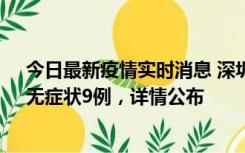 今日最新疫情实时消息 深圳10月30日新增本土确诊21例、无症状9例，详情公布