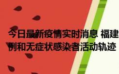 今日最新疫情实时消息 福建省莆田市仙游县公布新增确诊病例和无症状感染者活动轨迹