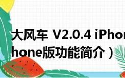 大风车 V2.0.4 iPhone版（大风车 V2.0.4 iPhone版功能简介）