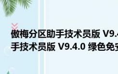 傲梅分区助手技术员版 V9.4.0 绿色免安装版（傲梅分区助手技术员版 V9.4.0 绿色免安装版功能简介）