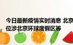 今日最新疫情实时消息 北京通州新增2例确诊病例，风险点位涉北京环球度假区等