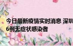 今日最新疫情实时消息 深圳10月31日新增23例确诊病例和6例无症状感染者