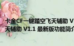 卡金CF一键踏空飞天辅助 V1.1 最新版（卡金CF一键踏空飞天辅助 V1.1 最新版功能简介）