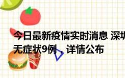 今日最新疫情实时消息 深圳10月30日新增本土确诊21例、无症状9例，详情公布