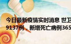 今日最新疫情实时消息 世卫组织：全球新增新冠确诊病例79137例，新增死亡病例365例