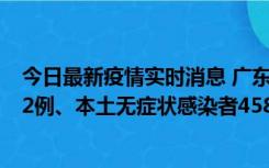 今日最新疫情实时消息 广东10月31日新增本土确诊病例242例、本土无症状感染者458例