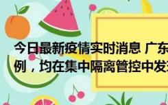 今日最新疫情实时消息 广东江门蓬江区新增3例本土确诊病例，均在集中隔离管控中发现