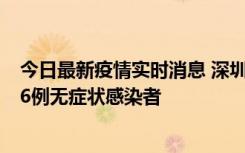 今日最新疫情实时消息 深圳10月31日新增23例确诊病例和6例无症状感染者