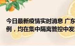 今日最新疫情实时消息 广东江门蓬江区新增3例本土确诊病例，均在集中隔离管控中发现