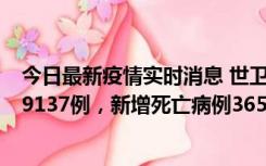 今日最新疫情实时消息 世卫组织：全球新增新冠确诊病例79137例，新增死亡病例365例