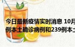 今日最新疫情实时消息 10月31日0-21时，乌鲁木齐新增19例本土确诊病例和239例本土无症状感染者